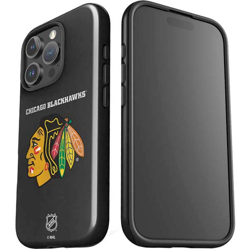 NHL Chicago Blackhawks Distressed iPhone 16 Pro Impact Case